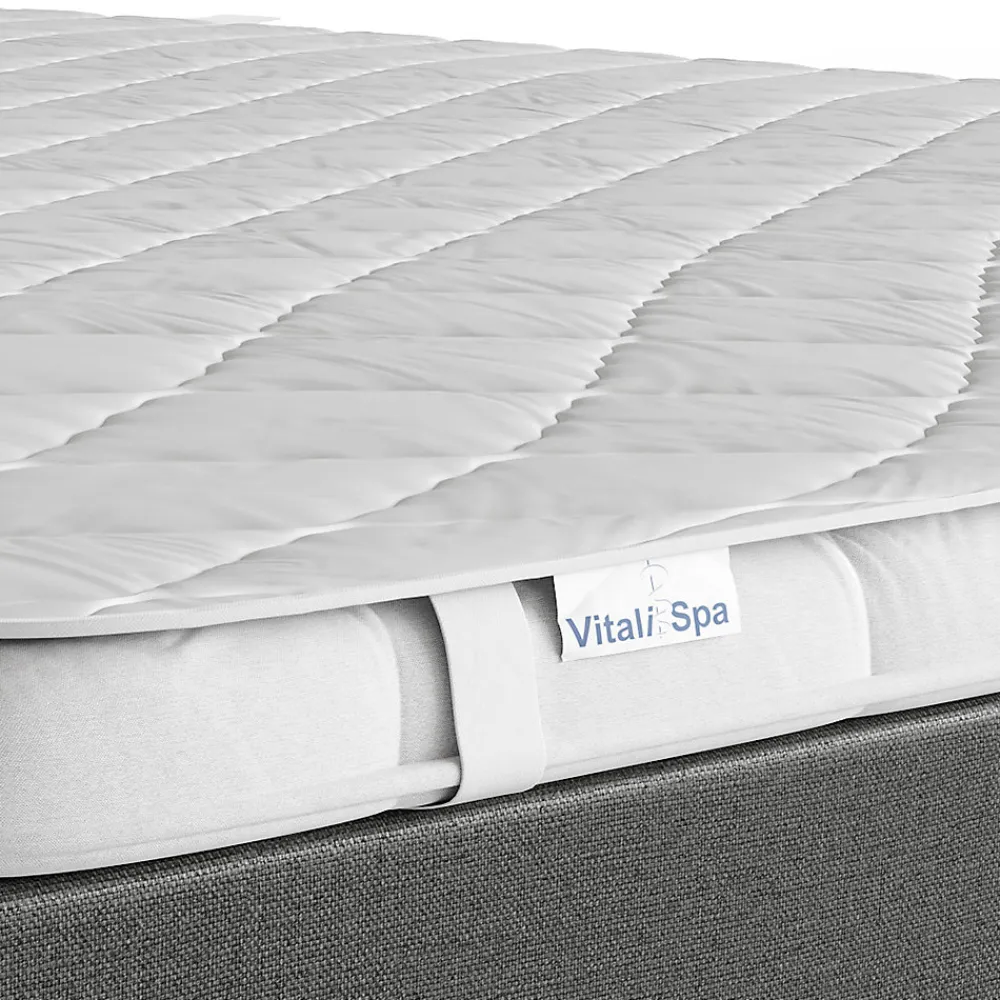 Vitalispa Protège-matelas Blanc 160x200cm Surpiqûre>Vitalispa®