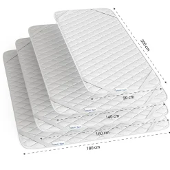 Vitalispa Protège-matelas Blanc 90x200cm><noscript><img width=