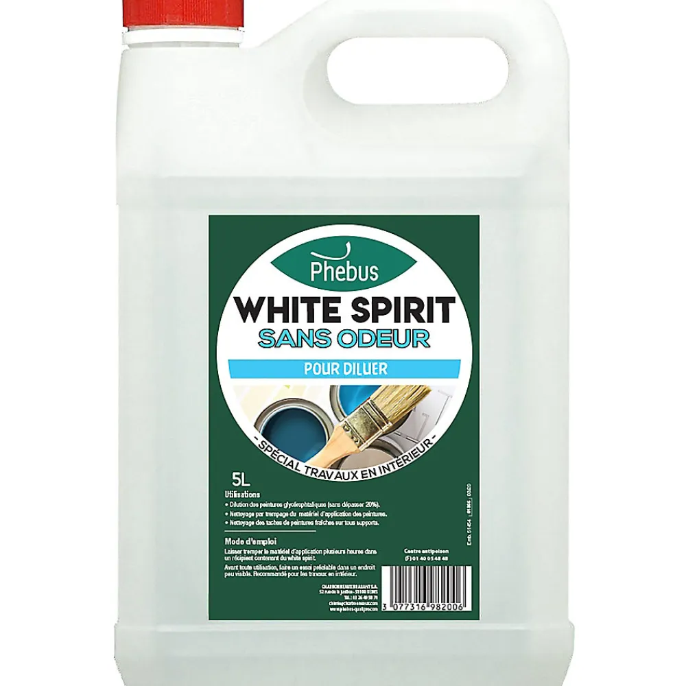 White Spirit spécial travaux en intérieur sans odeur 5L>Phebus Online