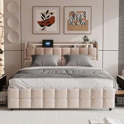 140X200 Parure de lit 4 pièces, lit double, grand lit, 1 housse de couette, 1 drap-housse et 2 taies d'oreiller,gris><noscript><img width=